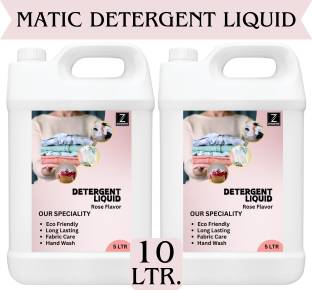 ZIVANTIX Detergent Liquid Laundry Liquid for Fabric Care, Top-Load and Front Load Machine Rose Liquid Detergent