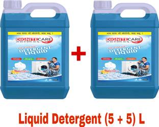 DigniteCare Washing machine Liquid detergent top load and front load (5 + 5 Litre) Multi-Fragrance Liquid Detergent