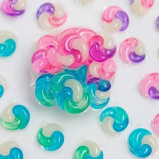 K2SQUARE Concentrated Detergent Pods for Fabric Care,for front & top load machine(50 Pcs) Fresh Liquid Detergent