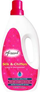 Pfroziel Silk and Chiffon Liquid Detergent, (1ltr) No Soda Formula, Maintain colour&Shine Floral Liquid Detergent