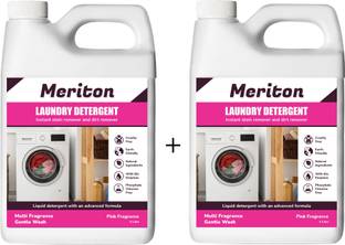 Meriton Liquid Detergent, Suitable For Top & Front Load, Liquid For Machine And Handwash Rose Liquid Detergent