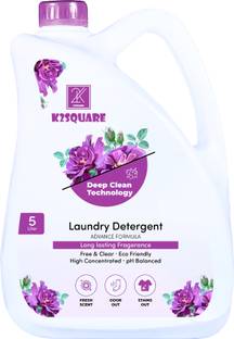 K2SQUARE Concentrated Liquid Detergent for Fabric Care, with long lasting fragrance Lavender Liquid Detergent