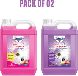 khamkar ROSE AND LAVNDER LAUNDRY DETERGENT TOP LOAD AND FRONT LOAD LIQUID COMBO PACK Multi-Fragrance Liquid Detergent