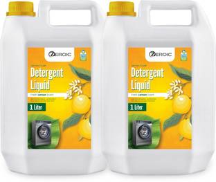 ZEROIC LemonBurst – Natural Liquid Detergent Stain Remover & Anti Becterial 2L Lime Liquid Detergent