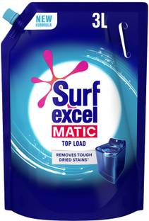 Surf excel Matic Top Load Liquid Detergent Refill pouch, Remove Stains Fresh Liquid Detergent