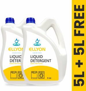 ELLYON Yellow Front & Top Load Fabric Liquid Detergent For Machine and Hand Wash Multi-Fragrance Liquid Detergent