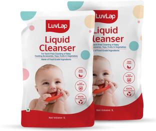 LuvLap Liquid Cleanser Refill, Food Grade, for Baby Bottles, Accessories & Vegetables Liquid Detergent