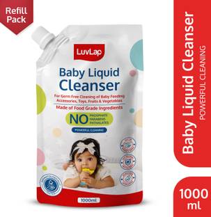 LuvLap Baby Liquid Cleanser Refill pack- 1000ml, For cleaning feeding bottle, cutlery, Fresh Liquid Detergent