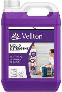 vellton Liquid for Fabric Care Suitable for Top and Front Load Machine and Hand Wash Lavender Liquid Detergent