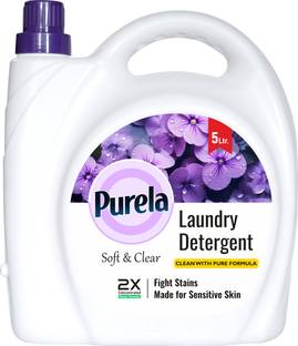 PURELA Liquid Detergent 5 Liter, Washing Machine Liquid For Top & Front Load Lavender Liquid Detergent