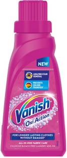Vanish Detergent booster & Stain Remover Removes Multi-Fragrance Liquid Detergent