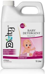 Diolty Baby Laundry Liquid Detergent Stain Fighting Cruelty Biodegradable Formula Lily Liquid Detergent