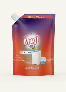 mugi Mila Matic Liquid Detergent Top Load Refill Pouch Fresh Liquid Detergent