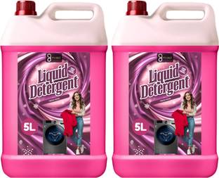 FLISKO Plant Based Laundry Liquid Detergent - Natural, Eco-friendly, Non-toxi 10L.. Rose Liquid Detergent