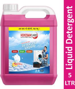 DigniteCare Washing Liquid detergent top load and front load machine (5 L) pink -Fabric care Multi-Fragrance Liquid Detergent