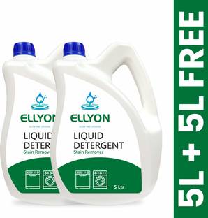 ELLYON Green Front & Top Load Fabric Liquid Detergent For Machine and Hand Wash Multi-Fragrance Liquid Detergent