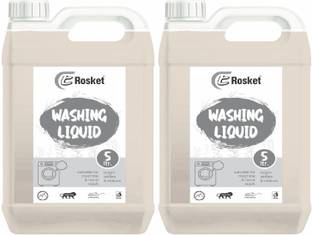 EROSKET Washing machine liquid detergent top load and front load (transparent 10 ltr) Multi-Fragrance Liquid Detergent