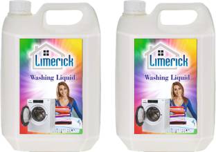 LIMERICK Washing machine liquid detergent top load and front load (transparent 10 ltr) Multi-Fragrance Liquid Detergent