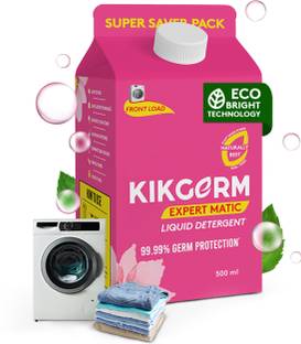 Kikgerm Naturally Best FRONT LOAD Liquid Detergent | No Harmful Chemicals Floral Liquid Detergent