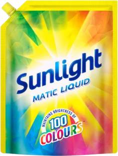 Sunlight Matic liquid detergent liquid maintains brightness of 100 colours Liquid Detergent