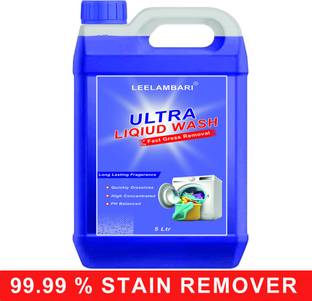 Leelambari Front Load&Top Load Designed for Tough Stain Removal on Laundry Washing Machines Aqua Liquid Detergent