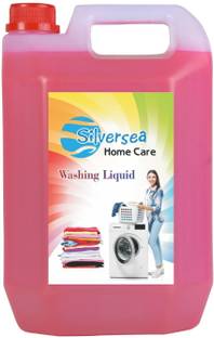 Silversea Washing machine liquid detergent top load and front load (MIX FLOWER, 5 L-pink) Multi-Fragrance Liquid Detergent