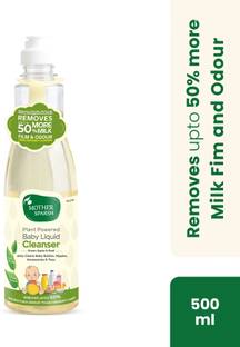Mother Sparsh Natural Baby Liquid Cleanser Powered by Plants Anti- Bacterial Cleanser for Baby Bottles, Nipples, Accessories and Toys Multi-Fragrance Liquid Detergent