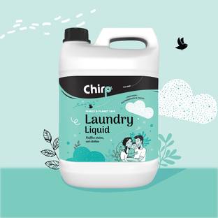 CHIRP Laundry Detergent Liquid (5 Lit) for Front & Top Load, Natural, Organic,Herbal Citrus Liquid Detergent