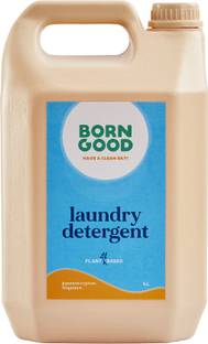 Born Good Plant Based Fragrance Liquid Detergent (5 Liter Can) USDA Certified - Japanese Cypress- Front load, Top load & Hand-wash friendly Fresh Liquid Detergent