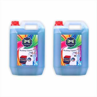 MIZZIWASH Washing machine liquid detergent top load and front load (MIX FLOWER, 10 L-blue) Multi-Fragrance Liquid Detergent