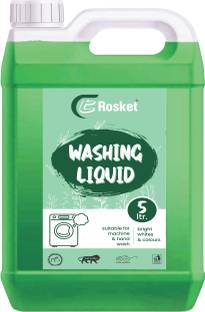 EROSKET Washing machine liquid detergent top load and front load -Green (5 Ltr) Multi-Fragrance Liquid Detergent