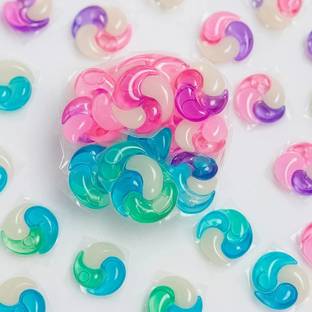 K2SQUARE Concentrated Detergent Pods for Fabric Care,for front & top load machine(50 Pcs) Fresh Liquid Detergent