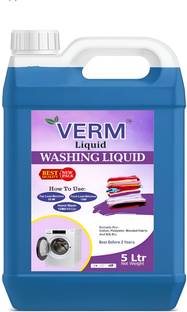 Verm Top Load & Front Load Machine Liquid Detergent, Blue Liquid Detergent Jasmine Liquid Detergent