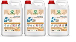 GROVANTI ORGANIC Whitefield(Regular) Liquid Detergent , Laundry Liquid for Concentrated - 15 Liter Lavender Liquid Detergent (3 x 5 L) Lavender Liquid Detergent