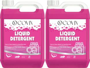GOVIN WASH Washing machine liquid detergent top load and front load combo pack of -2 -pink Rose Liquid Detergent