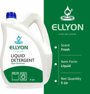 ELLYON Green Front & Top Load Fabric Liquid Detergent Machine 5L+1 L Free Multi-Fragrance Liquid Detergent
