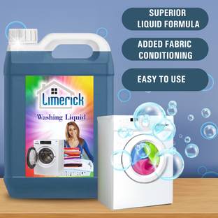 LIMERIC Washing machine liquid detergent top load and front load (blue 5 ltr) Multi-Fragrance Liquid Detergent