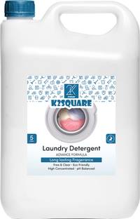 K2SQUARE Laundry Detergent Ultra Concentrated High Efficiency (), Original Scent Aqua Liquid Detergent