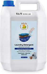 R&M Fabric Blue Detergent Liquid For Top Load & Front Load Washing machine, handwash Classic Liquid Detergent