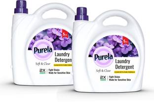 PURELA Liquid Detergent Suitable For Top Load & Front Load Washing Machine Lavender Liquid Detergent
