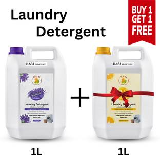 RNM Top Load & Front Load Washing Machine Detergent Liquid(buy 1 get 1 free)Lemon & Lavender Liquid Detergent