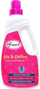 Pfroziel Silk and Chiffon Liquid Detergent, (1ltr) No Soda Formula, Maintain colour&Shine Floral Liquid Detergent