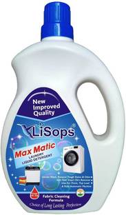 LiSops Max Matic Laundry Liquid Detergent (for front load top load machines) 1 Litre Multi-Fragrance Liquid Detergent
