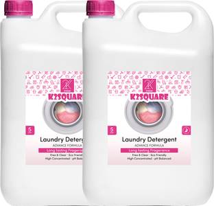 K2SQUARE Laundry Detergent Ultra Concentrated High Efficiency , Original Scent (5Lx2) Lavender Liquid Detergent