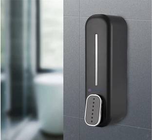 KROGER Pure Black ABS Soap Holder for Bathroom Washroom 350 ml Soap, Gel, Foam, Conditioner, Shampoo Dispenser