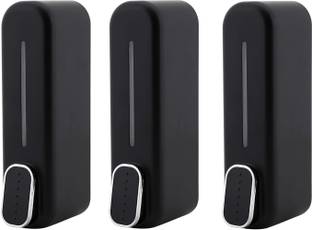 KURIC Wall Mount Liquid Soap Dispenser for Bathroom Basin & Kitchen Sinks, 350ml x 3- 1050 ml Liquid, Conditioner, Gel, Sanitizer Stand, Shampoo, Lotion, Soap Dispenser