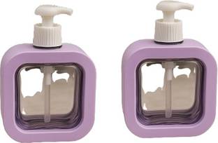 Anjalique prime CubeStyle purpal Manual Soap Dispenser for Multipurpose (pack of 2) 300 ml Gel Dispenser
