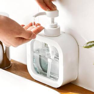 Trezox Multipurpose Liquid Soap Refillable Plastic Dispenser Hand Wash ,Shampoo 300 ml Conditioner, Liquid, Shampoo, Sanitizer Stand, Soap Dispenser