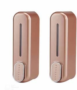ZAP 2 Hand Soap Dispenser Wall Mounted Rose Gold 300ml Liquid Shampoo Container 300 ml Shampoo, Liquid, Soap, Sanitizer Stand, Lotion, Gel, Conditioner Dispenser