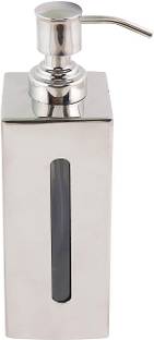 Senkiddpro Stainless Steel Multi Purpose Wall Mounted/Portable Liquid Dispenser(Pack of 1) 425 ml Conditioner, Foam, Gel, Liquid, Lotion, Sanitizer Stand, Sanitizer Stand, Soap Dispenser